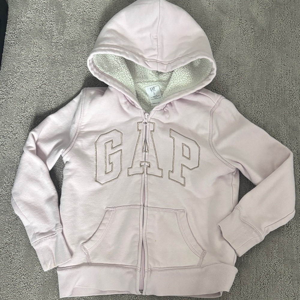 GAP Kids Light Pink Zip-Up Hoodie